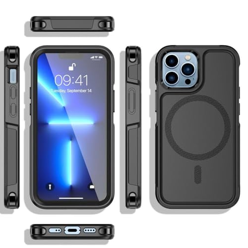 Coque iPhone 16 Pro Max antichoc mate noire pour éviter les fissures - 3