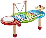 Mit 8-Ton-Xylophon, Triangel, Schelle und Trommel entdecken Kinder spielerisch verschiedene Melodien und Töne
