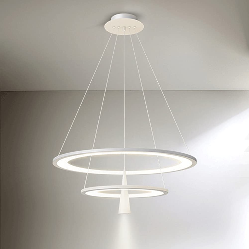 Lustres de plafond à anneau LED 3 couleurs pour luminaires de salon