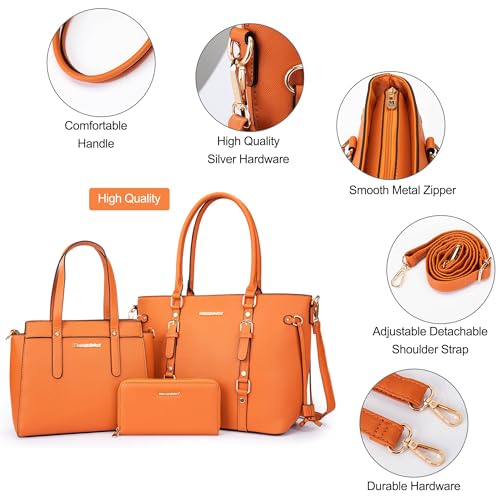 Image of Montana West 3PCS Purses for Women Tote Bag and Wallet Set Shoulder Satchel Handbags