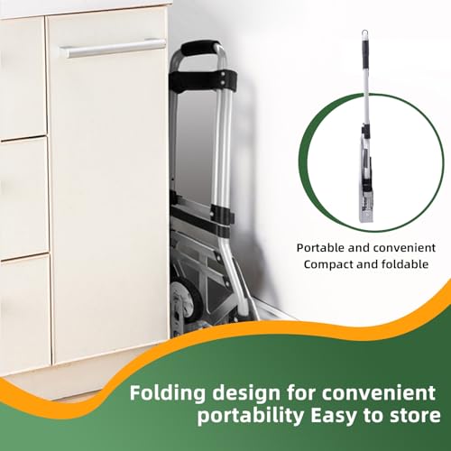 Rjtek 1030-6A [Upgraded Version] Stair Climber Hand Truck And Dolly, 220 Lb Capacity Stair Climbing Cart Heavy-Duty Trolley Cart Heavy-Duty Luggage Cart Stair Dolly Lightweight thumb #1