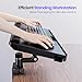 Klearlook Upgraded Adjustable Keyboard Tray for Above Desk & Under Desk Use - Ergonomic Sit-Stand Keyboard Riser with 360° Rotation, 24.4