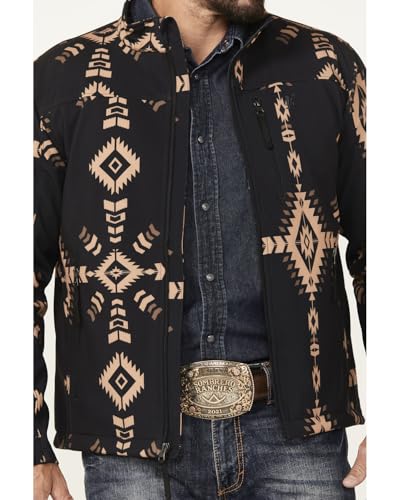 Charcoal & Tan/Aztec Hooey Softshell Jacket3