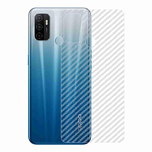 Image of Compatible with Oppo A53 Back Screen Protective Film Carbon Fiber Skin Transparent Screen Guard Sticker