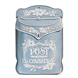 Bloqueable y seguro: cuenta con una ranura para sobre y una cubierta de solapa superior con pequeño cerrojo de candado/pestillo bloqueable para ayudar a proteger tus letras de cualquier mirada indiscreta.