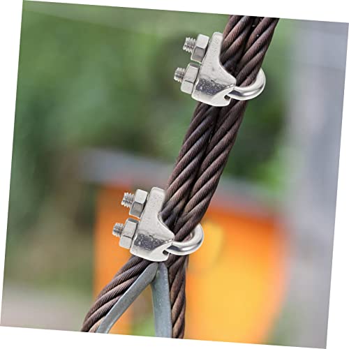 GLEAVI 24 Unidades braçadeira de cabo clipe de corda de arame clipes de corda de arame clipes de cab