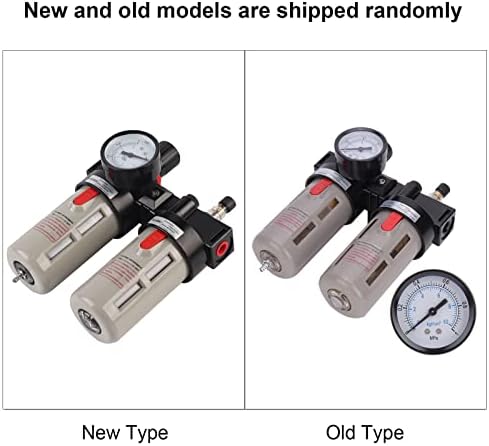PT1/4 Compressor Filter Kit Air Compressor Oil-water Separator Air Pressure Filter Gauge Trap Oil Water Regulator Tools Set