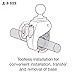 RAM Mounts RAP-B-404U Tough-Claw Medium Clamp Base with B Size 1