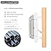 HILLMASTER Patio Sliding Door Handle Set with Mortise Lock 45°,Mortise Style Reversible Design Non-keyed Sliding Patio Glass Door Handles Patio Door Lock,Fits 3-15/16