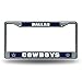 Rico Industries NFL Dallas Cowboys Standard Chrome License Plate Frame