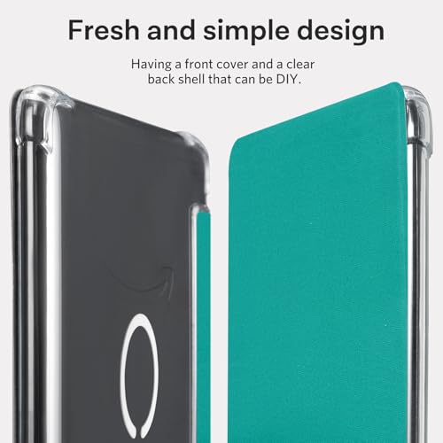 Image of CoBak Magnetic Case for 7 inch Kindle Paperwhite 12th Gen 2024 and Kindle Colorsoft - Compatible with iPhone MagSafe, for Samsung /Belkin /Anker Wireless Charging Pads, Clear Back Cover, Auto Sleep Wake