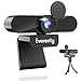 Produktbild Webcam mit Mikrofon Everenty Webcam 2K 1440p Full HD,mit Abdeckung und Stativ,Duale Stereo Mikrofon, Laptop PC Webcam für Video-Streaming, Konferenz, Kompatibel mit Windows/Linux/Mac OS/Android/Laptop