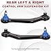 Bapmic Rear Left & Right Upper Rearward Control Arm Suspension Kit Compatible with BMW X5 2000-2006 33326770859