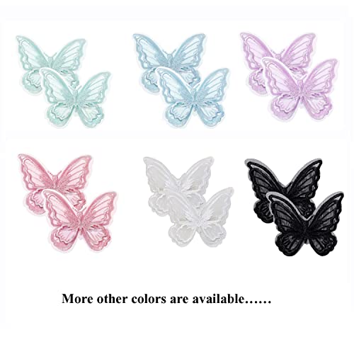 Penta Angel Butterfly Hair Clips 6Pcs White Embroidery Lace Hair Bobby Pins Barrettes Hair Accessory Alligator Clips For Women And Girls #TOP6