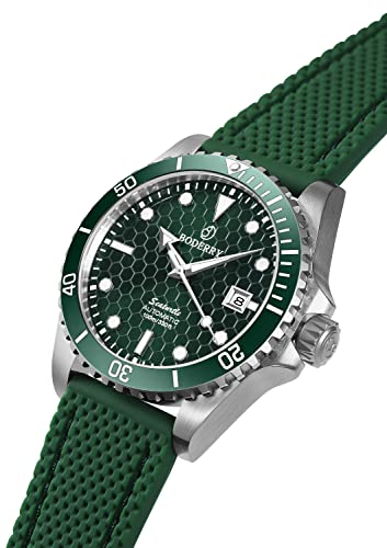 BODERRY Original Japanese Automatic Dive Watches for Men,Titanium Case with Sapphire Crystal -100M Waterproof Mens Mechanical Wrist Watches with Swiss Super Luminova & Screw Down Crown
