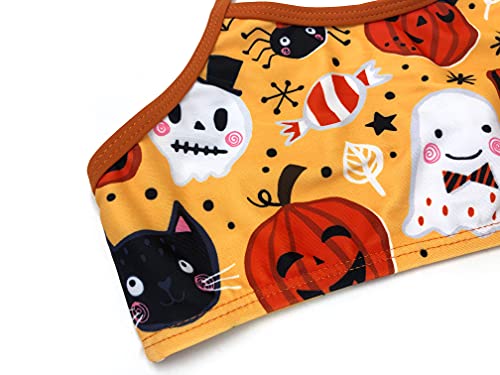 SHEKINI Halter Girl Two Piece Swimsuit with Headband Bandeau Girl Bathing Suit Ruffle Girl Bikini Set3