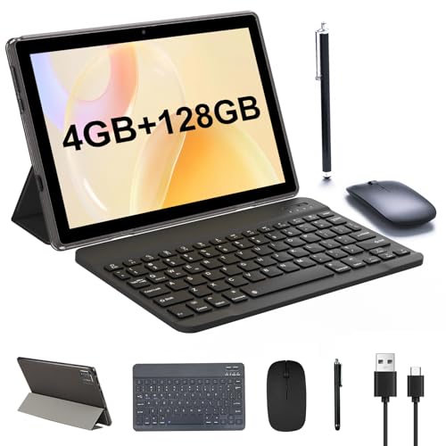 Android 13 10 Inch Tablet with Keyboard, 12GB RAM, 128GB ROM