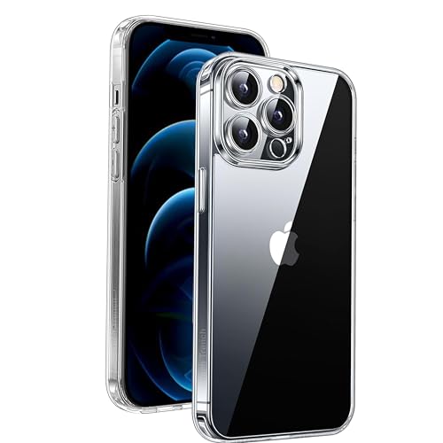 TECHTRENCH Clear Case for iPhone 12 Pro [Military-grade Protection] Shockproof Anti-Scratch Protective Phone Case Thin Slim Cover for iPhone 12 Pro Cover