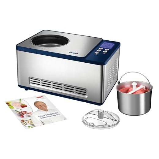 UNOLD Skobeck med glassmaskin, med kompressor, 1,5 liter glass, 48818