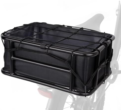 Lambolt Rear Rack Bike Basket for E-Bikes & Bikes - Heavy-Duty Bi...