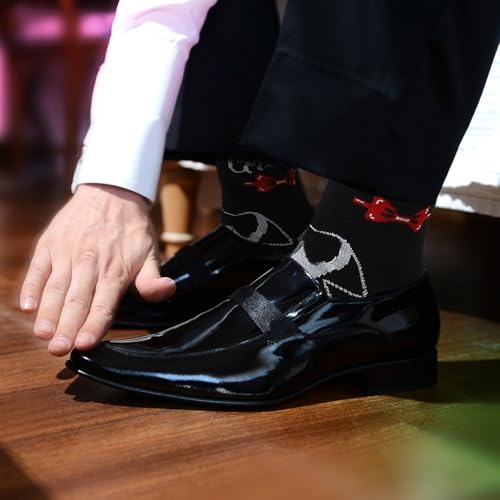 1 Pair Father of the groom Socks Wedding Proposal Socks for Men Breathable Novelty Sock for Groom Dad2