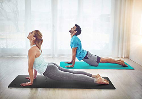 Ewedoos Yoga Mat Non Slip Tpe Yoga Mats Exercise Mat Eco Friendly Workout Mat For Yoga, Pilates And Floor Exercise Thick Fitness Mat Carry Strap Included (Black/Gray) #TOP5