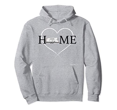 Home Heart Adorable Vintage Airstream Argosy Camper Trailer Pullover Hoodie