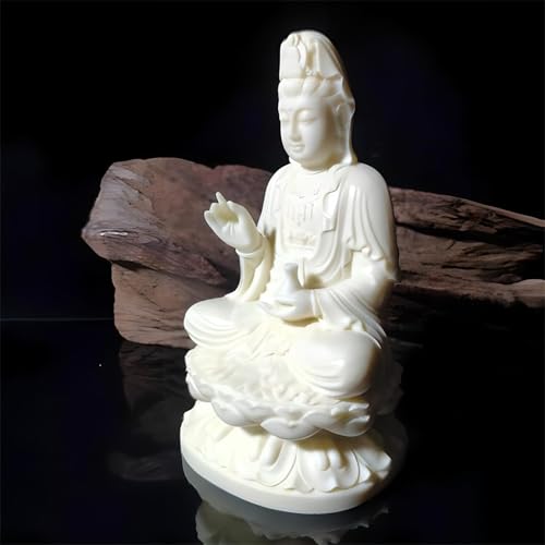 Estatua pequeña de Guan Yin en resina miniatura 2