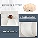 KCO Lighting Japanese Silk Ceiling Light Fixture White Fabric Flush Mount Ceiling Light Large Drum Light Fixtures Boho Chandelier for Bedroom Entryway