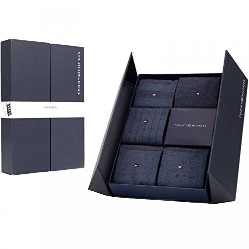 Tommy Hilfiger Birdseye Men'S Socks Gift Box, Calzino Classico, Uomo,...