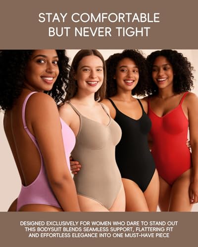 Image of Backless Thong Shapewear for Women with Tummy Control, Seamless Sculpting Bodysuit for Workouts and Daily Wear