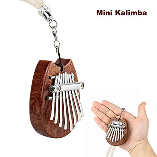 Xiaolan Pouce Piano 8 Touches Mini Kalimba Doigt Marimba Jouet en Bois Massif Cadeau avec lanière Pendentif Cadeaux - Les Beatles, Paul McCartney, John Lennon, RIngo Starr, George Harrison Xiaolan Pouce Piano 8 Touches Mini Kalimba Doigt Marimba Jouet en Bois Massif Cadeau avec lanière Pendentif Cadeaux – Image 3