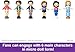 Polly Pocket Playset, Friends Compact with 6 Dolls and 9 Accessories