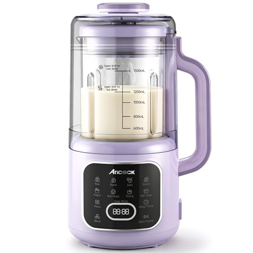 N4 Nut Milk Maker, 50OZ Automatic Plant-Based Milk Appliance for Homemade Almond, Oat, Soy Yogurt & Dairy-Free Drinks, Intelligent Preset Functions, Quick Self-Clean & Versatile Design - Image 7