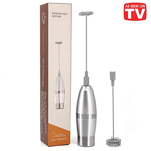 As Seen on TV Handheld Electric Milk Frother, Automatic Foam Maker for Coffee