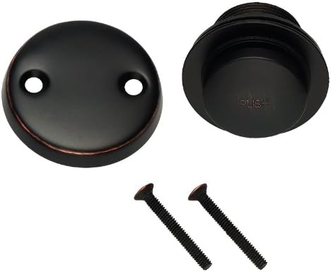 Designers Impressions 659612 Oil Rubbed Bronze Toe Tap Drain Overflow Conversion Trim Kit