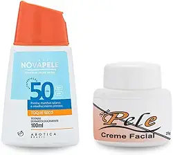 Kit Creme Melasma Nova Pele e Protetor Solar FPS 50-100ml