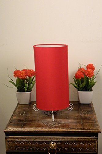 Tucasa Solid Color Classic Circular Drum Table Lamp