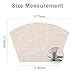 Homaxy Round Table Placemats Set of 6, Washable Wedge Shaped Faux Leather Table Mats, Wipeable Kitchen Dinner Place Mats for Indoor Outdoor, Beige