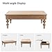 HULALA HOME Coffee Table Lift Top with Storage, Gourd-Shaped Legs, Wood Convertible Table for Living Room, Natural