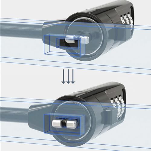 Laptop Security Lock - 6-Foot Carbon Steel Laptop Locking Cable with 4-Digit Combination, Ultimate Theft Deterrent and Protection for Laptops by Gnimup - Image 5