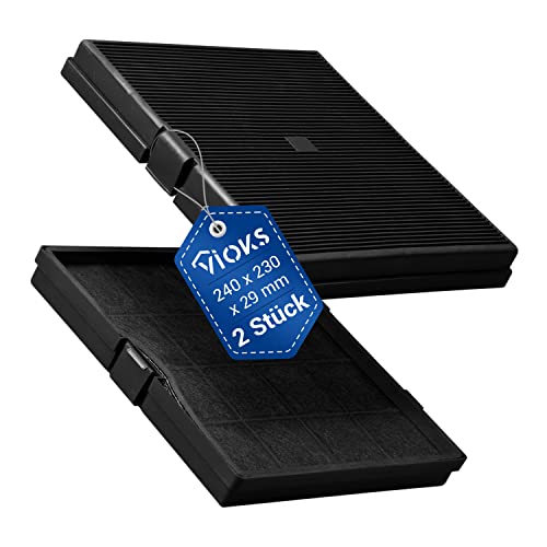 VIOKS Filtereinsatz Dunstabzugshaube Filter Zuschneidbar SET 2x Ersatz für Hotpoint 484000008779 Type241 Dunstfilter Zuschneidbar für Dunstabzug Einbau/Herd mit Dunstabzug/Dunst Abzugshaube