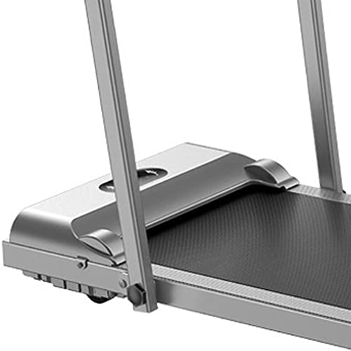 Image of Household Full-Folding Treadmill Indoor Silent Installation-Free Tablet Walking Machine Fitness Equipment Running Machine (Silver)