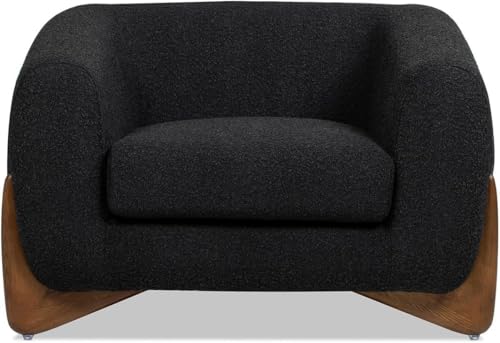 Image of Classic 3+1= 4 Seater with Footrest Seater Sofa Set Luxury Chesterfield Modern Fahionalable Sleeper Sofa for Living Room, Dining Room, (3+1+Ottoman Black Sofa Set Boucle Fabric)