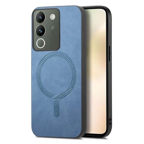 �X�}�z�P�[�X �Ή��@�� for Vivo V29 5G / V29 Pro / S17t 5G ���C�����X�[�d�Ή� ���C�������h�~�J�o�[ Blue