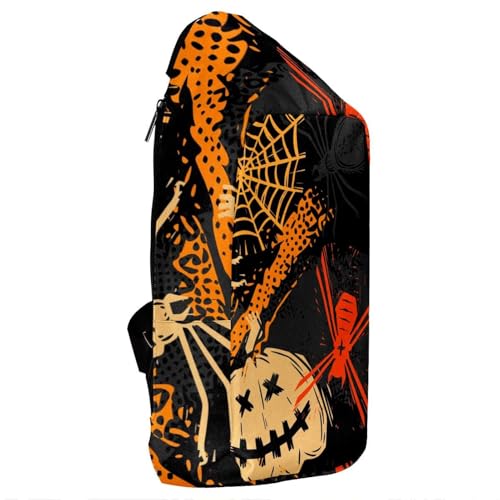 Sac à dos citrouille et araignée multicolore, le cadeau idéal pour voyageur - 4