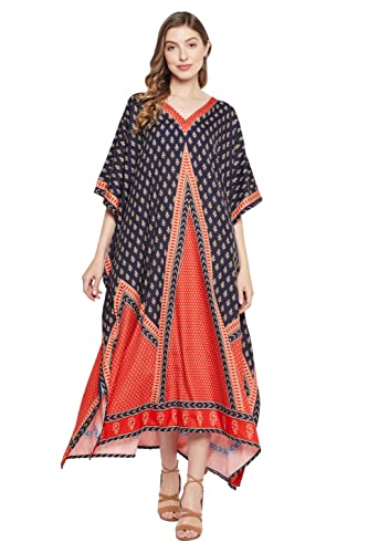 Goood Times Kaftan Dress Plus Size Polyester Long Maxi Beach Cover Ups Caftan Loungewear House Dresses for Women