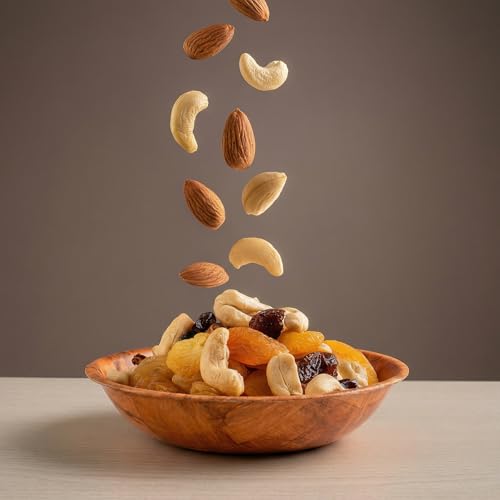 Elsjoy 8 Pack Wooden Woven Salad Bowl, 8 Inch Stackable Round Wood Serving Bowl, Rustic Mixing Bowl for Salad, Fruits, Vegetables, Natural Birch Wood