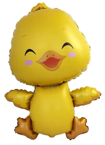 Globo inflable con forma de pato amarillo Kawaii