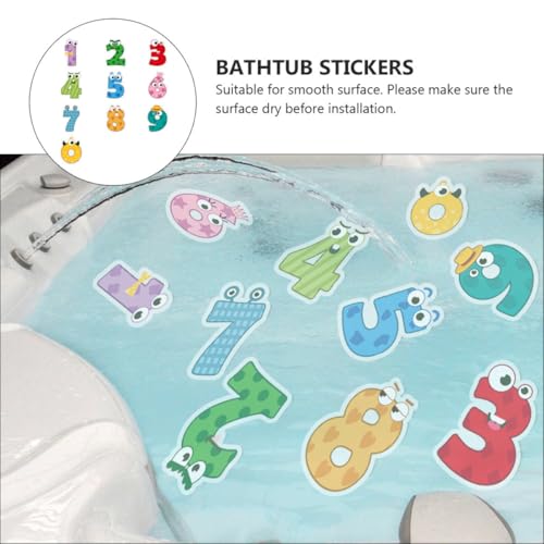 Pegatinas antideslizantes que eliminan caídas en la bañera infantil de PVC 8